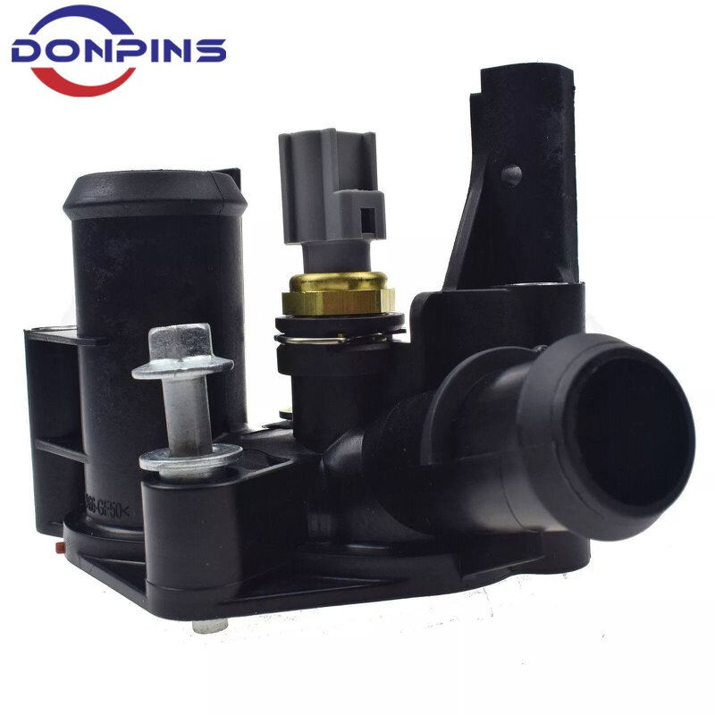 Engine Thermostat Manufacturer - DONPINS New for 2011-17 Ford Fiesta Coolant Water Outlet Housing 7M5G8K556AC BE8Z8K556A