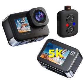 Action Camera Manufacturer - 5K 30FPS Touch Waterproof Dual Colorful Screen 4K with WIFI EIS Remote Control Zoom