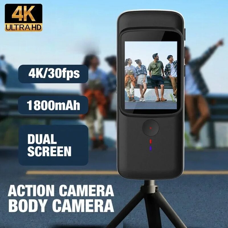 Action Camera Manufacturer - 4K WiFi Anti-shake Sport Dual Screen 30m Waterproof Touch for Travel Video Diving Bodycam