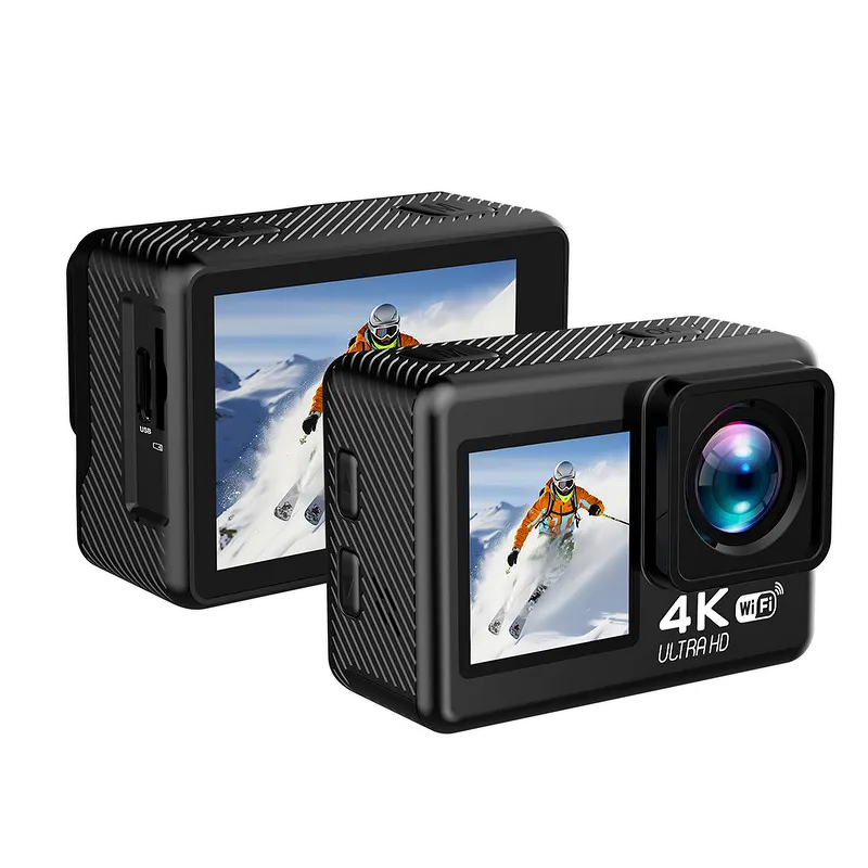 Action Camera Manufacturer - 4K Sport 30fps Wifi Dual Color 2.0inch HD Screen 30M Waterproof 2000W Video Wide Lens Motion