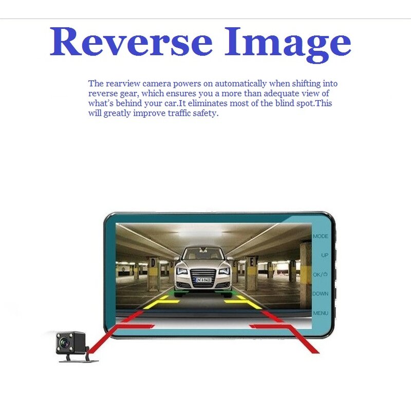 Car DVR Dash Camera Manufacturer - Wholesale Cheap GT700 Rear View Dual Lens 1080P 3.6 Inch 4inch Full HD Cycle Recording