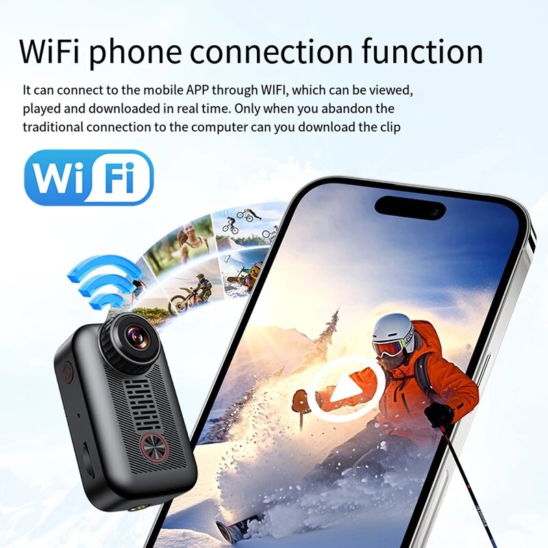 Pet Sports Camera Manufacturer - HD 2K Wireless WiFi App Rechargeable Dog Cat Collar Video Records Birthday Gift