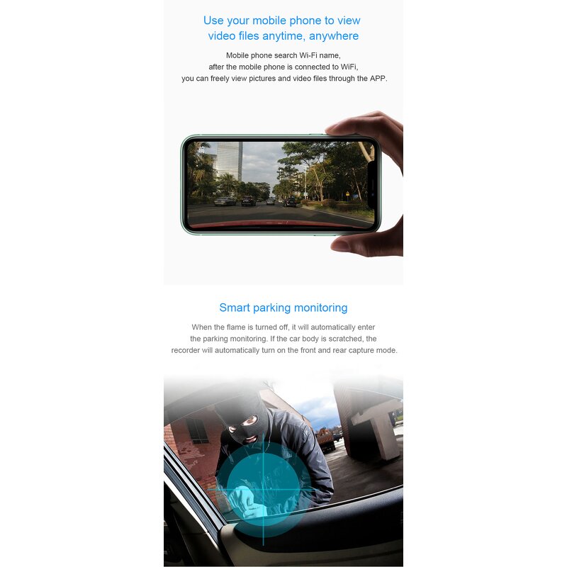 Car DVR Camera Manufacturer - 4G Night Vision Inside WiFi GPS Tracking Dual Live View 1080P Remote View Supports ADAS BSD 2 3 4 Lenses