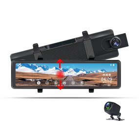 Car DVR Mirror Camera Manufacturer - 4K Rear View GPS WiFi Rear Camera Dash Cam Video Registrar Parking Monitor Radar Speed Warning