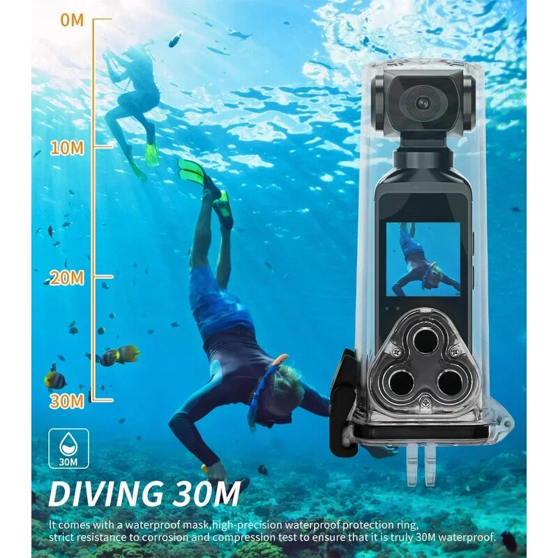 Action Camera Manufacturer - Wifi Mini 4K HD 1080P Waterproof Pocket Camcorder 1.3 Inch LCD 270 Degrees Rotatable Motion
