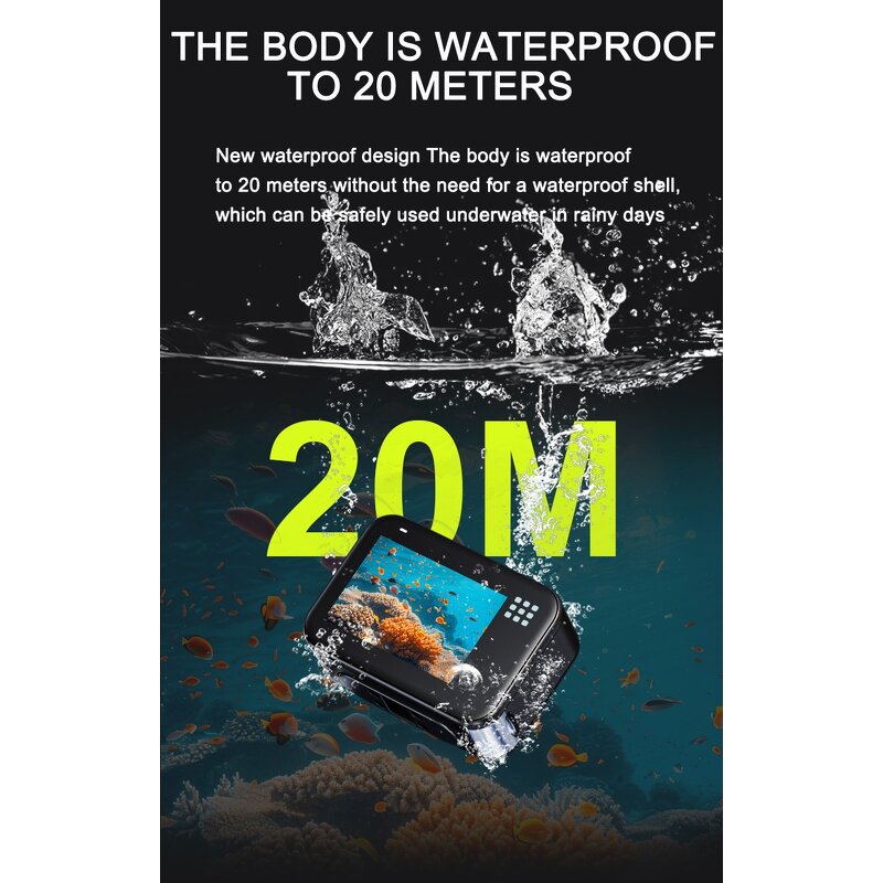 Action Camera Manufacturer - 5K 30FPS Touch Waterproof Dual Colorful Screen 4K with WIFI EIS Remote Control Zoom