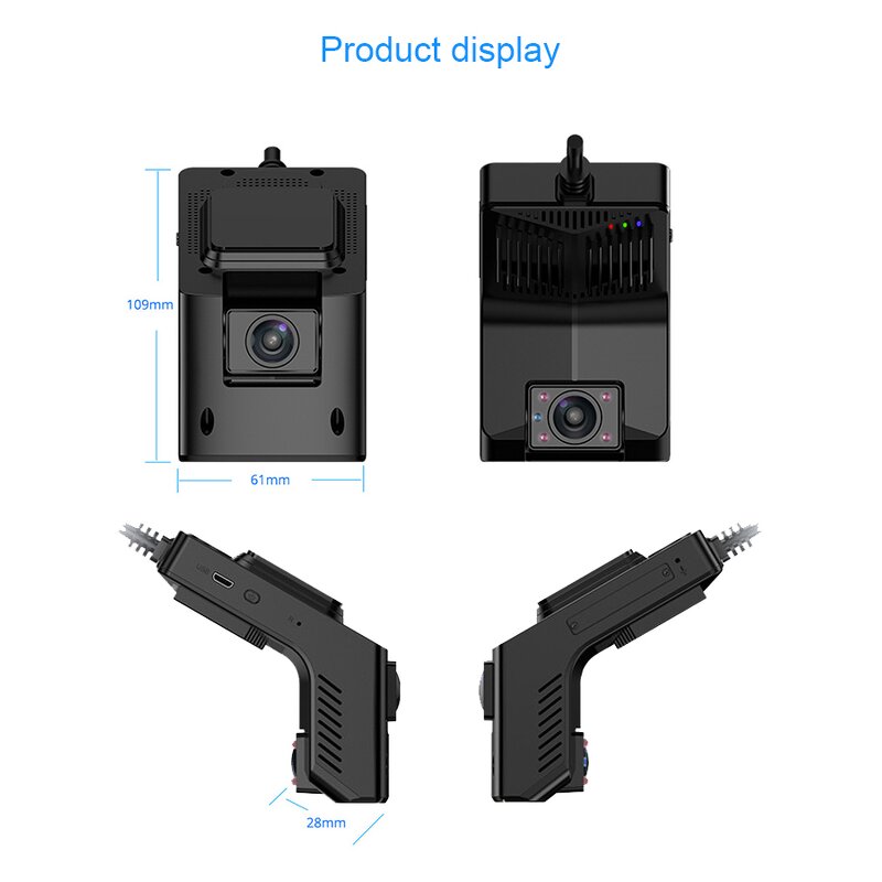 Car DVR Camera Manufacturer - 4G Night Vision Inside WiFi GPS Tracking Dual Live View 1080P Remote View Supports ADAS BSD 2 3 4 Lenses