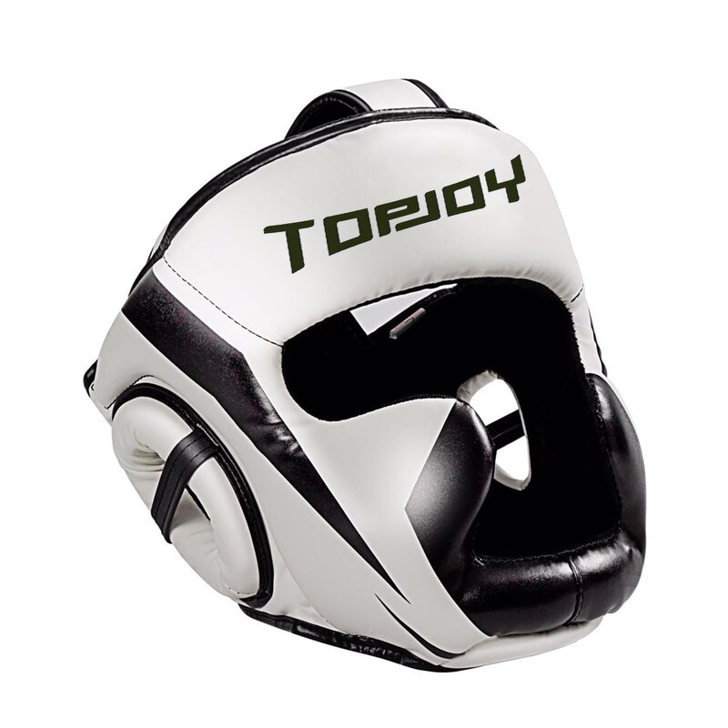 Boxing Head Guard Manufacturer - Black Adult Muay Thai Fighting Helmet