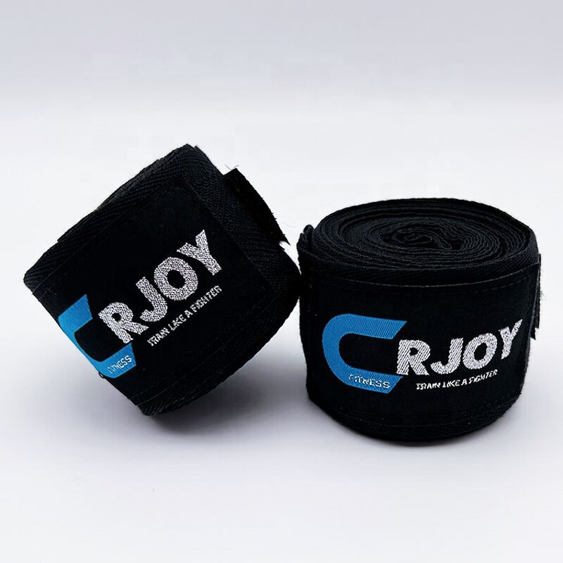 Boxing Hand Wraps Manufacturer - Custom Logo 180inch Printing Pure Muay Thai Cotton