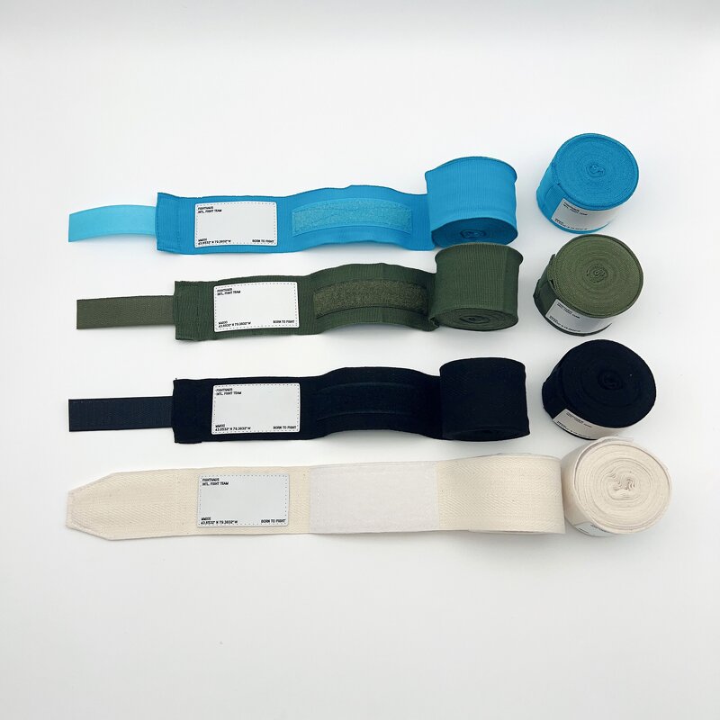 Boxing Hand Wraps Manufacturer - New Design Writing Logo Graffiti Leather Label