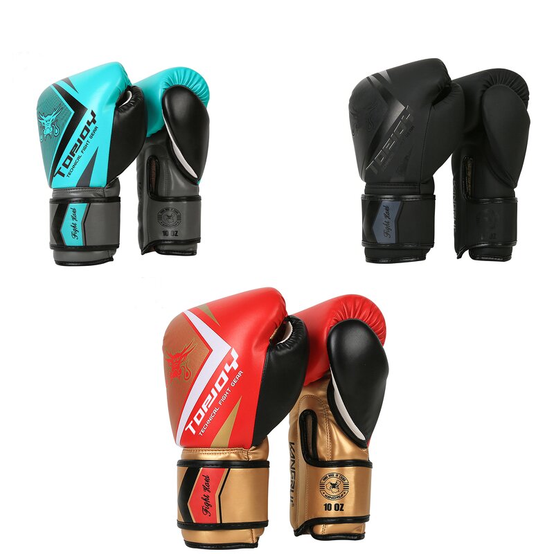 Boxing Gloves Manufacturer - Fashion Leather Red 12oz Custom Logo Training