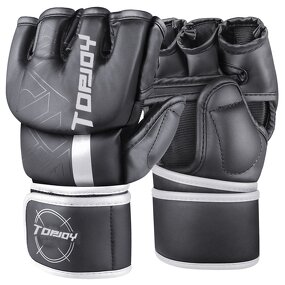 MMA Gloves Manufacturer - Hot Sale Comfort Endurance Half Finger High-end Leather