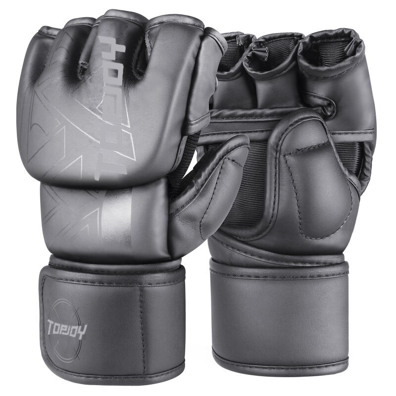 MMA Gloves Manufacturer - Hot Sale Comfort Endurance Half Finger High-end Leather