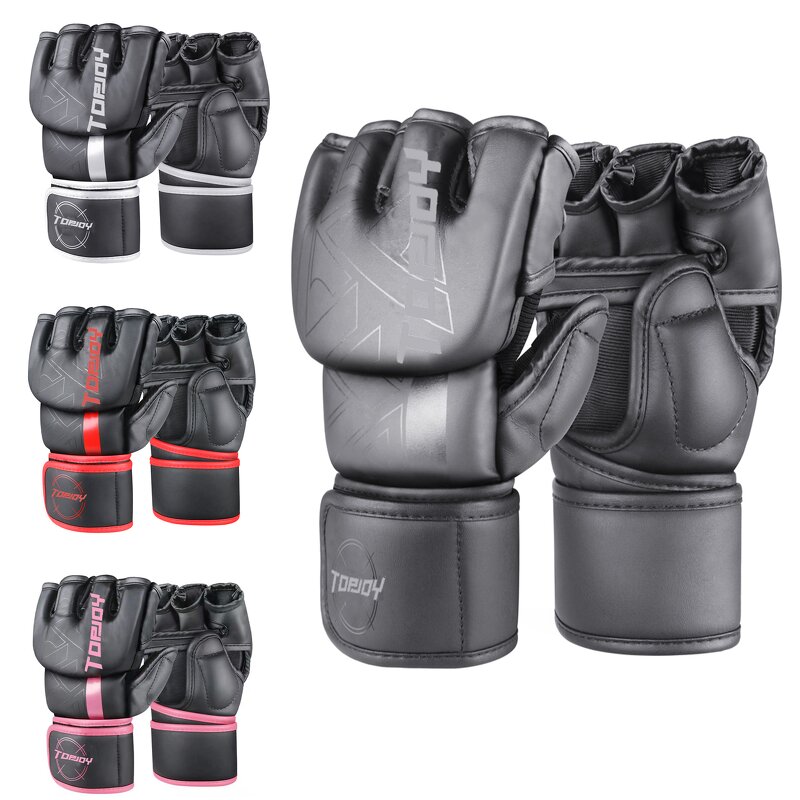 MMA Gloves Manufacturer - Hot Sale Comfort Endurance Half Finger High-end Leather