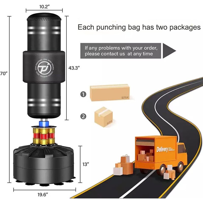 Boxing Punching Bag Manufacturer - Custom Professional Freestanding Springs Kick