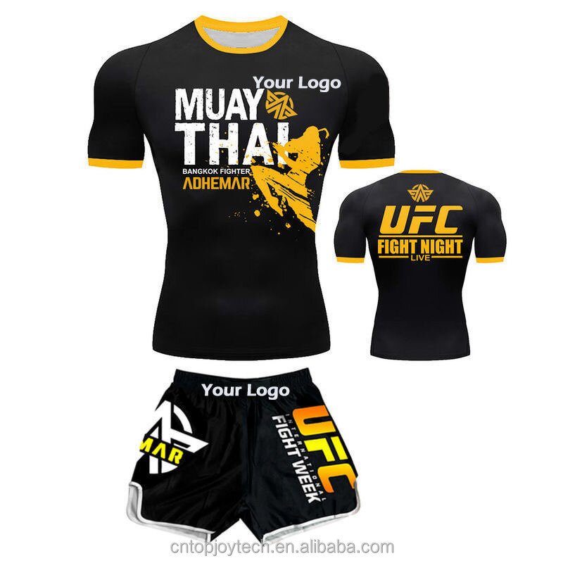 Boxing Wear Manufacturer - Custom Logo Boxing Vest and Short Men MMA Muay Thai