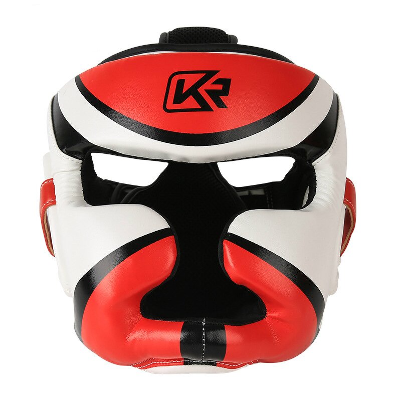 Boxing Head Guard Manufacturer - Custom logo Pu Leather Training Protector