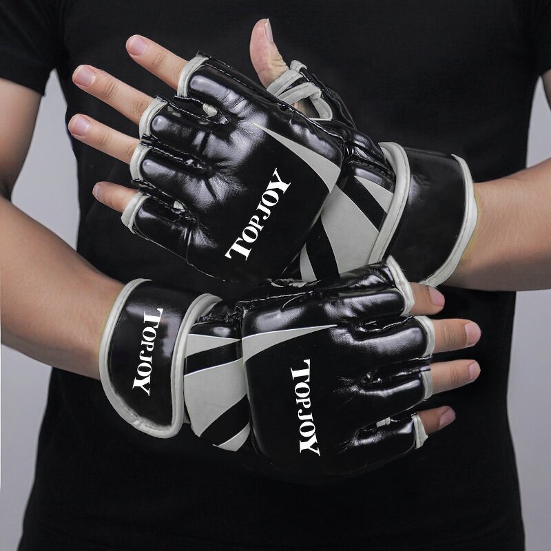 MMA Gloves Manufacturer - Custom Logo Leather PU Microfiber 4oz 6oz 7oz Open Palm