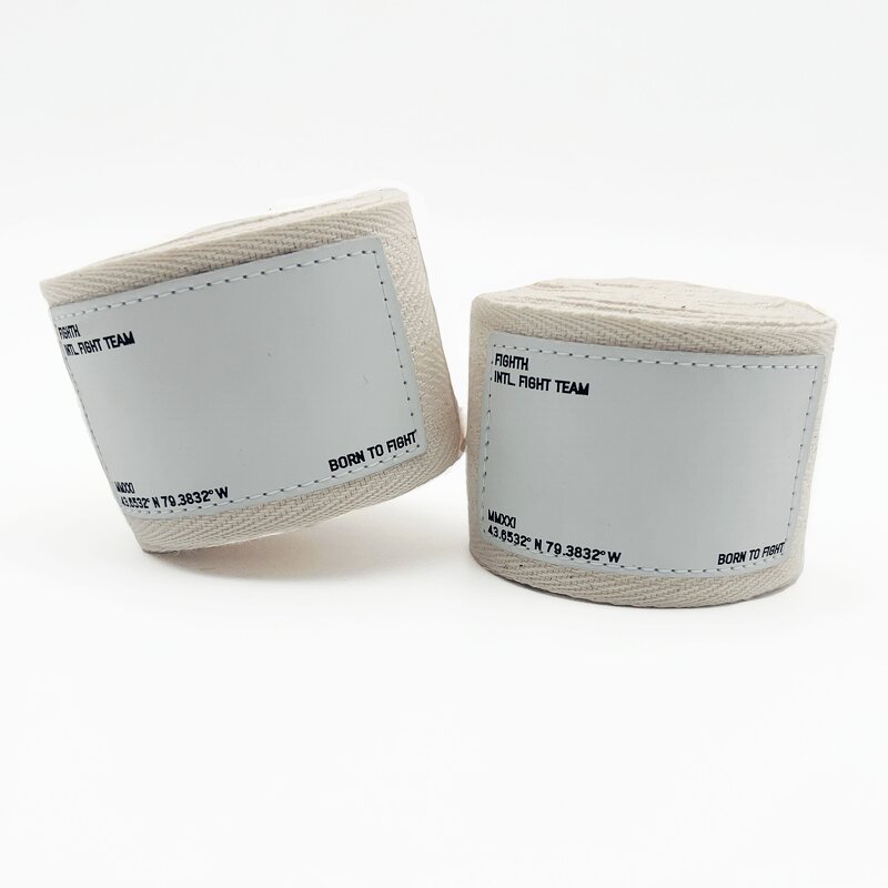Boxing Hand Wraps Manufacturer - New Design Writing Logo Graffiti Leather Label