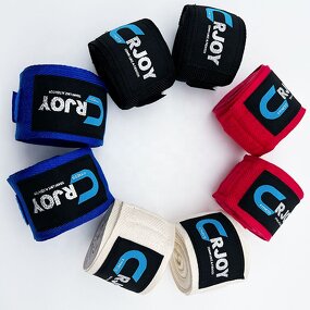 Boxing Hand Wraps Manufacturer - Custom Logo 180inch Printing Pure Muay Thai Cotton