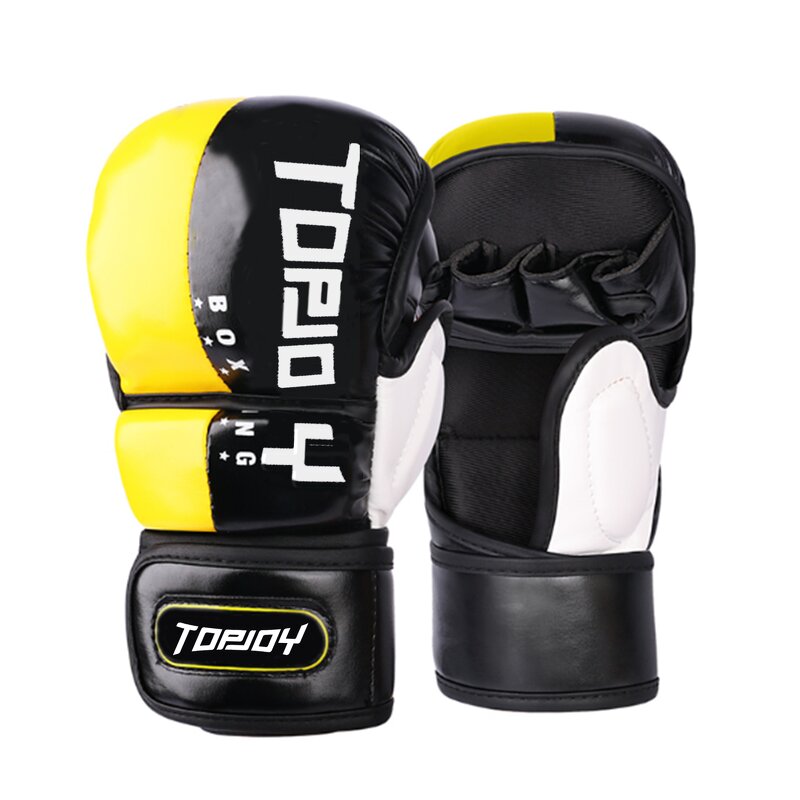 MMA Gloves Manufacturer - Custom Style Professional Leather Adult UFC Half Finger