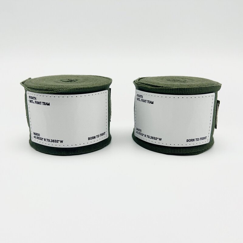 Boxing Hand Wraps Manufacturer - New Design Writing Logo Graffiti Leather Label