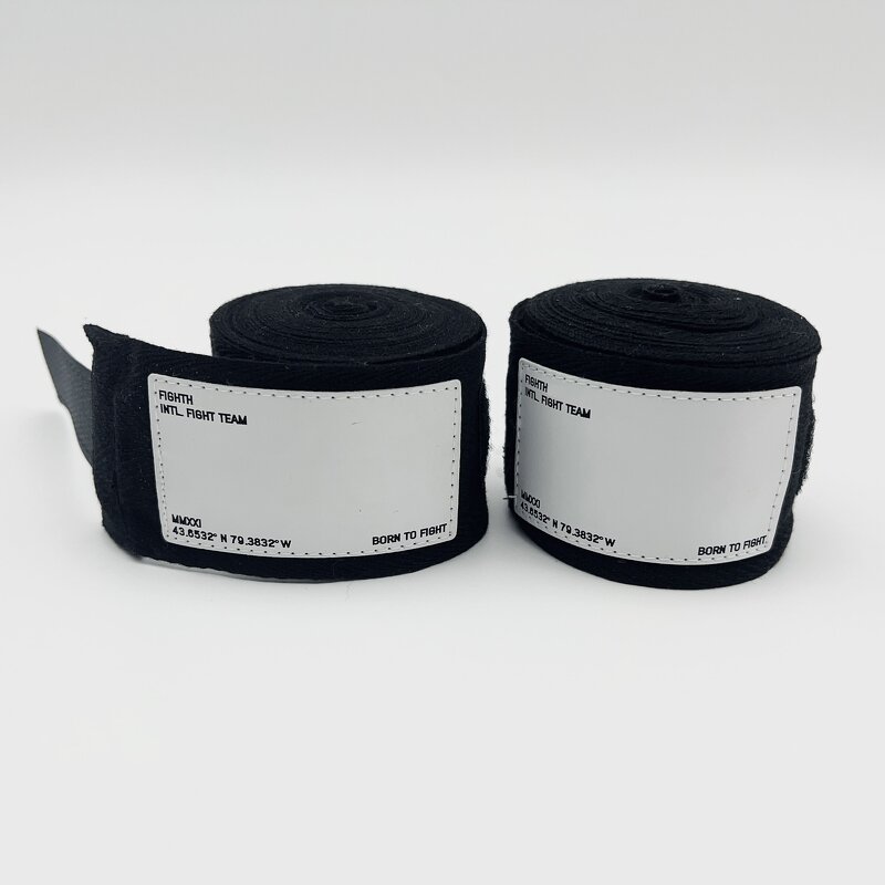 Boxing Hand Wraps Manufacturer - New Design Writing Logo Graffiti Leather Label