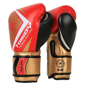 Boxing Gloves Manufacturer - Fashion Leather Red 12oz Custom Logo Training