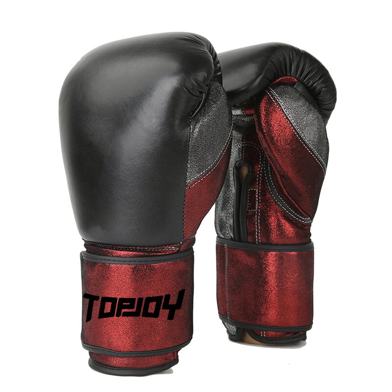 Boxing Gloves Manufacturer - Comfortable Leather White Blue Custom Logo Training