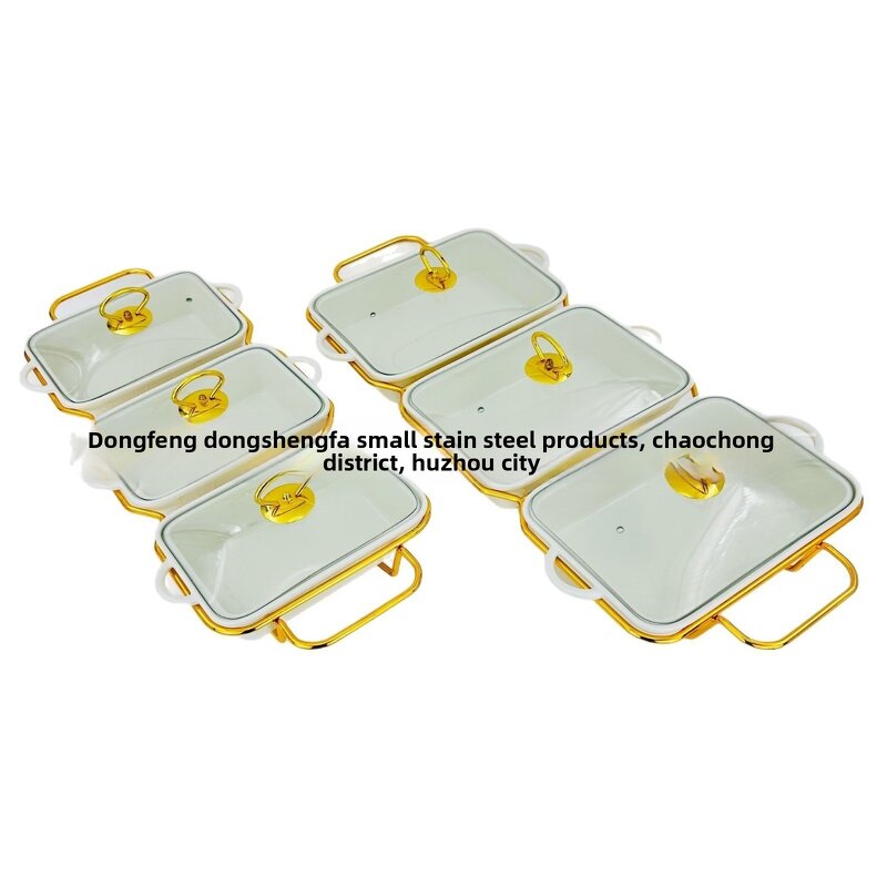 Dining Stove Factory - Ceramic Square White Porcelain for Food Heating Baking Tray