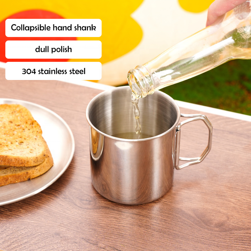 Camping Mug Manufacturer - 304 Stainless Steel Collapsible Portable for Coffee Beer Travel