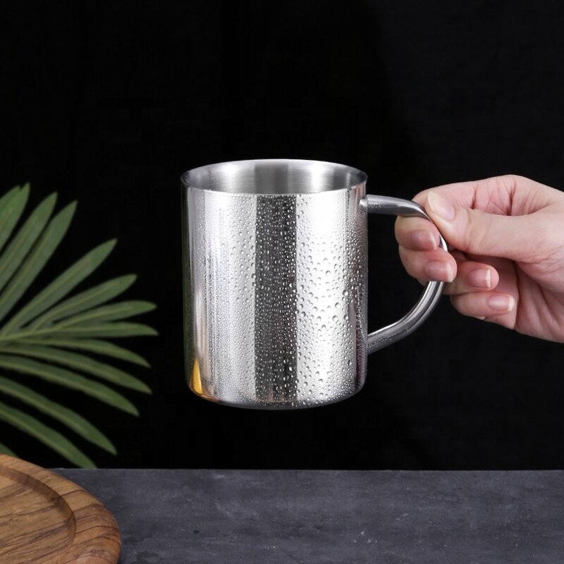 Coffee Mug Factory - Customized Double Walled Stainless Steel Insulated with Handle Lid