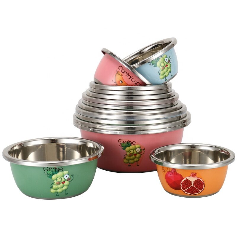 Mixing Bowl Set Manufacturer - Stainless Steel Color Seasoning Cylinder Large Capacity