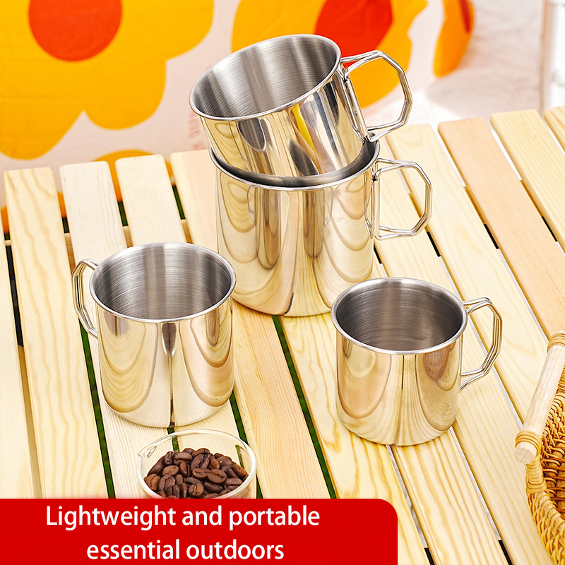 Camping Mug Manufacturer - 304 Stainless Steel Collapsible Portable for Coffee Beer Travel