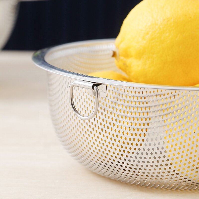Kitchen Colander Bowl Manufacturer - Multifunction Stainless Steel with Handle for Wash Rice