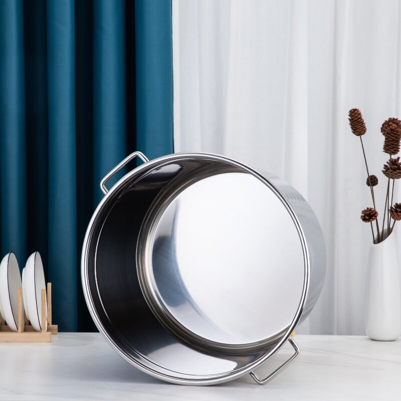 Soup Bucket Factory - Custom Stainless Steel Various Sizes for Kitchen Canteen Stock Pots