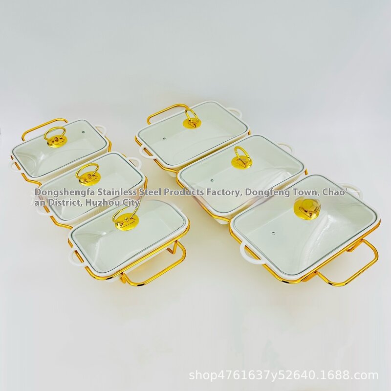 Dining Stove Factory - Ceramic Square White Porcelain for Food Heating Baking Tray