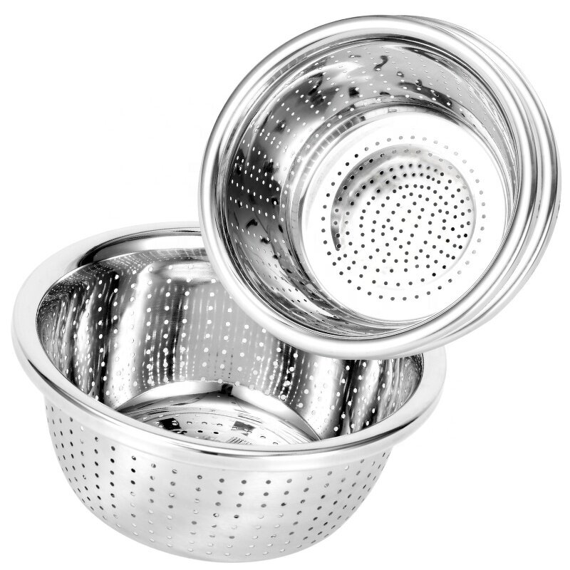 Filter Bowl Manufacturer - Stainless Steel Kitchenware for Washing Vegetables Fruit Mixing