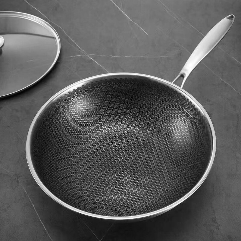 Frying Pan Manufacturer - Stainless Steel Honeycomb Non-stick Cookware Set for Wholesale