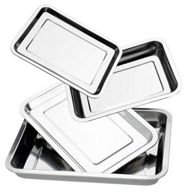 Stainless Steel Tray Manufacturer - Thickened for Barbecue Steamed Rice Grilled Fish Hotel