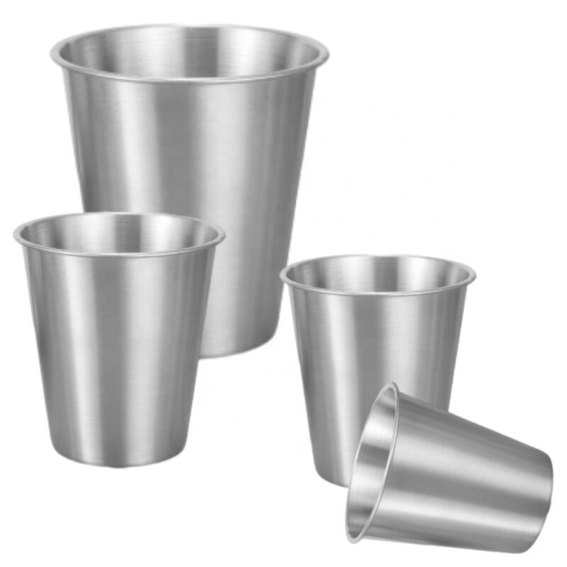 Stainless Steel Cup Manufacturer - Stackable Single Wall Pint for Hiking Camping Wedding Bar