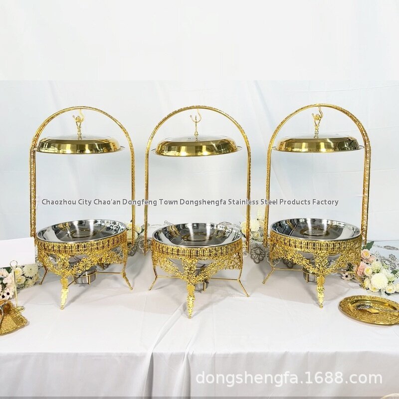 Dining Stove Factory - Stainless Steel Gold Arabian Style Wrought Iron Hollow Hanging
