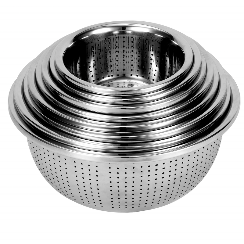 Colander and Salad Bowl Manufacturer - Thickened Stainless Steel for Washing Fruits Rice