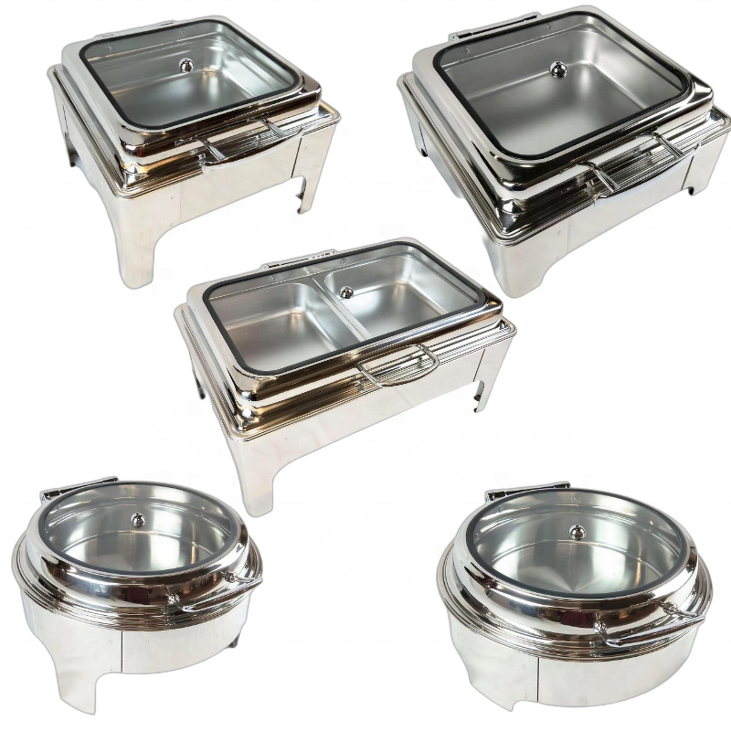Buffet Stove Factory - Stainless Steel Thickened Clamshell Meal Stove Equipment Direct
