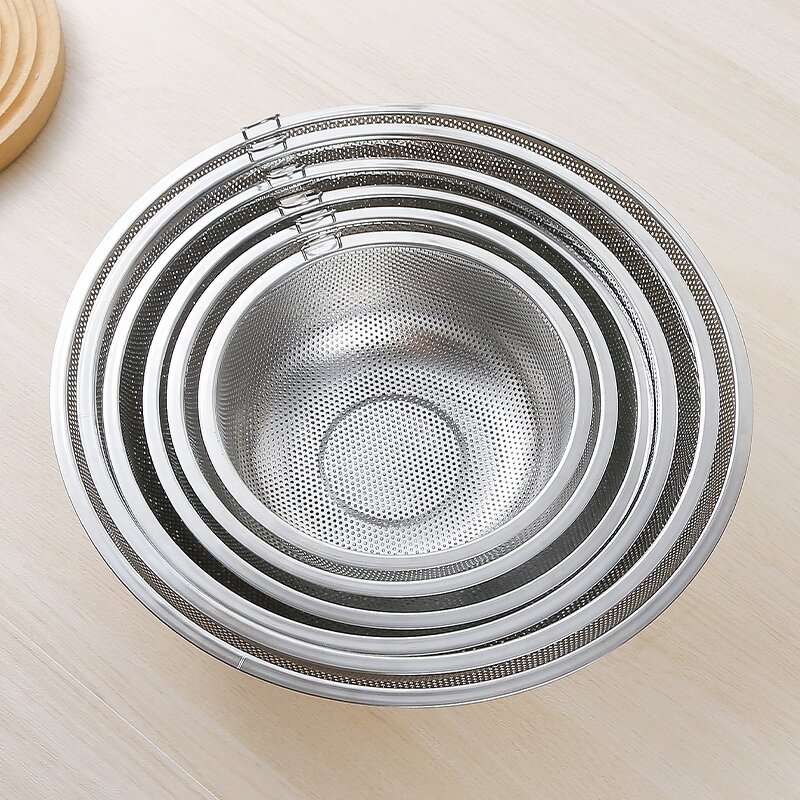 Kitchen Colander Bowl Manufacturer - Multifunction Stainless Steel with Handle for Wash Rice