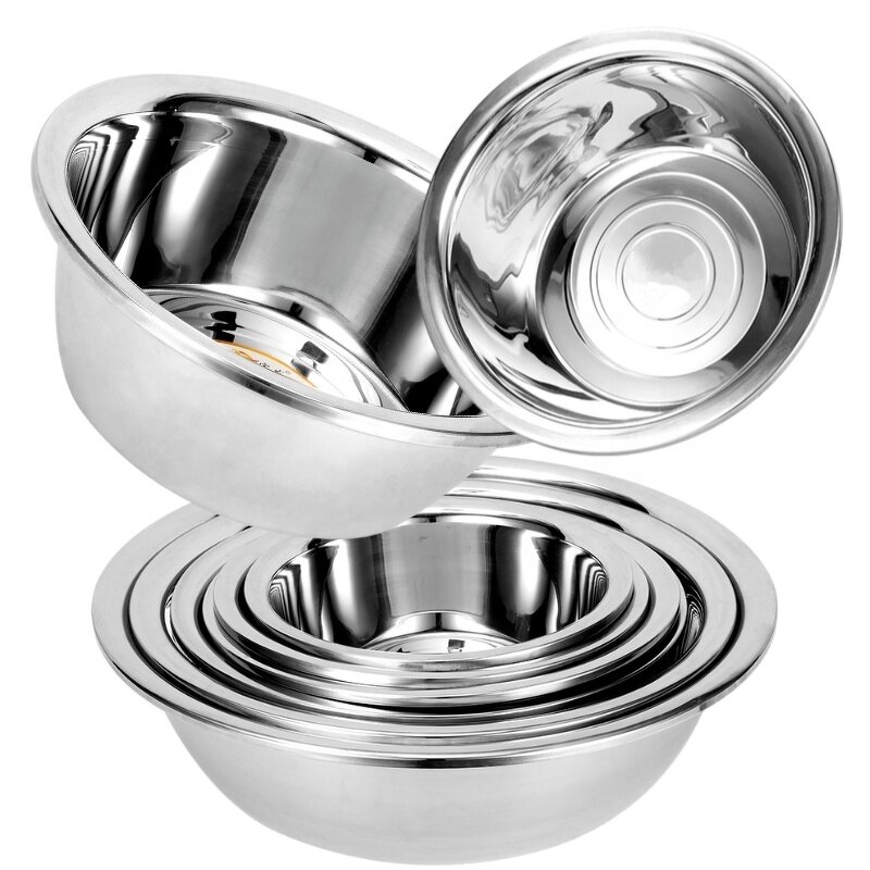 Stainless Steel Basin Manufacturer - Large Size Deepened Thickened Round 45-80 cm