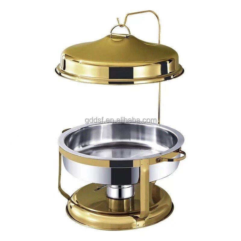 Chafing Dish Factory - Stainless Steel Hanging Buffet Food Warmer for Wedding Party & Luxury Gold