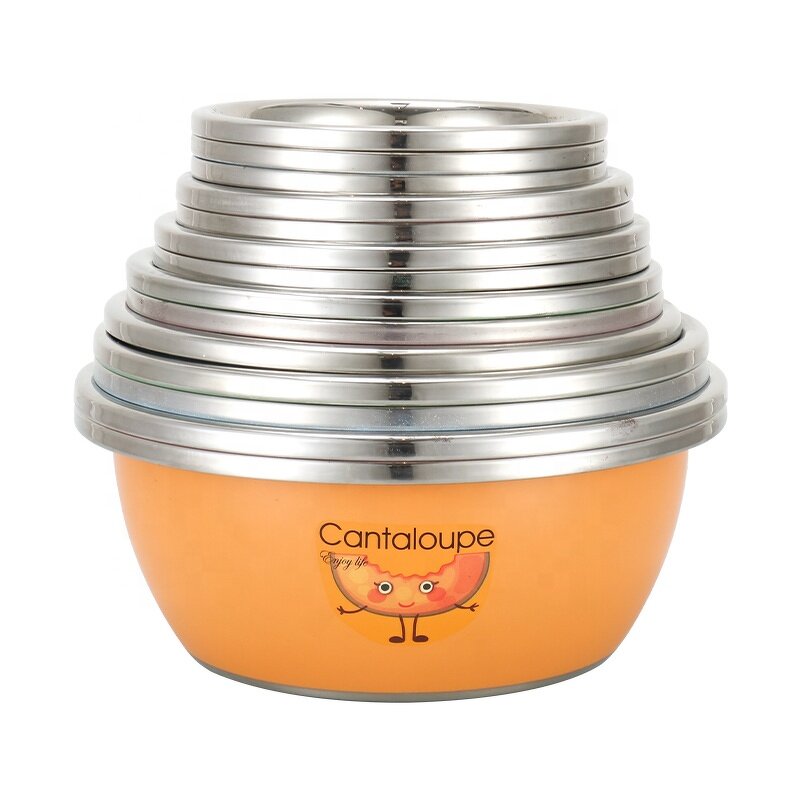 Mixing Bowl Set Manufacturer - Stainless Steel Color Seasoning Cylinder Large Capacity