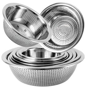 Vegetable Washing Sieve Factory - Stainless Steel 201 Leaky Basin & Colander Direct Sales
