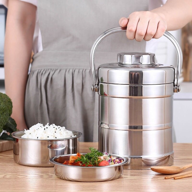 Lunch Box Manufacturer - Stainless Steel Vacuum Insulated Double-layer Large Capacity Cylinder